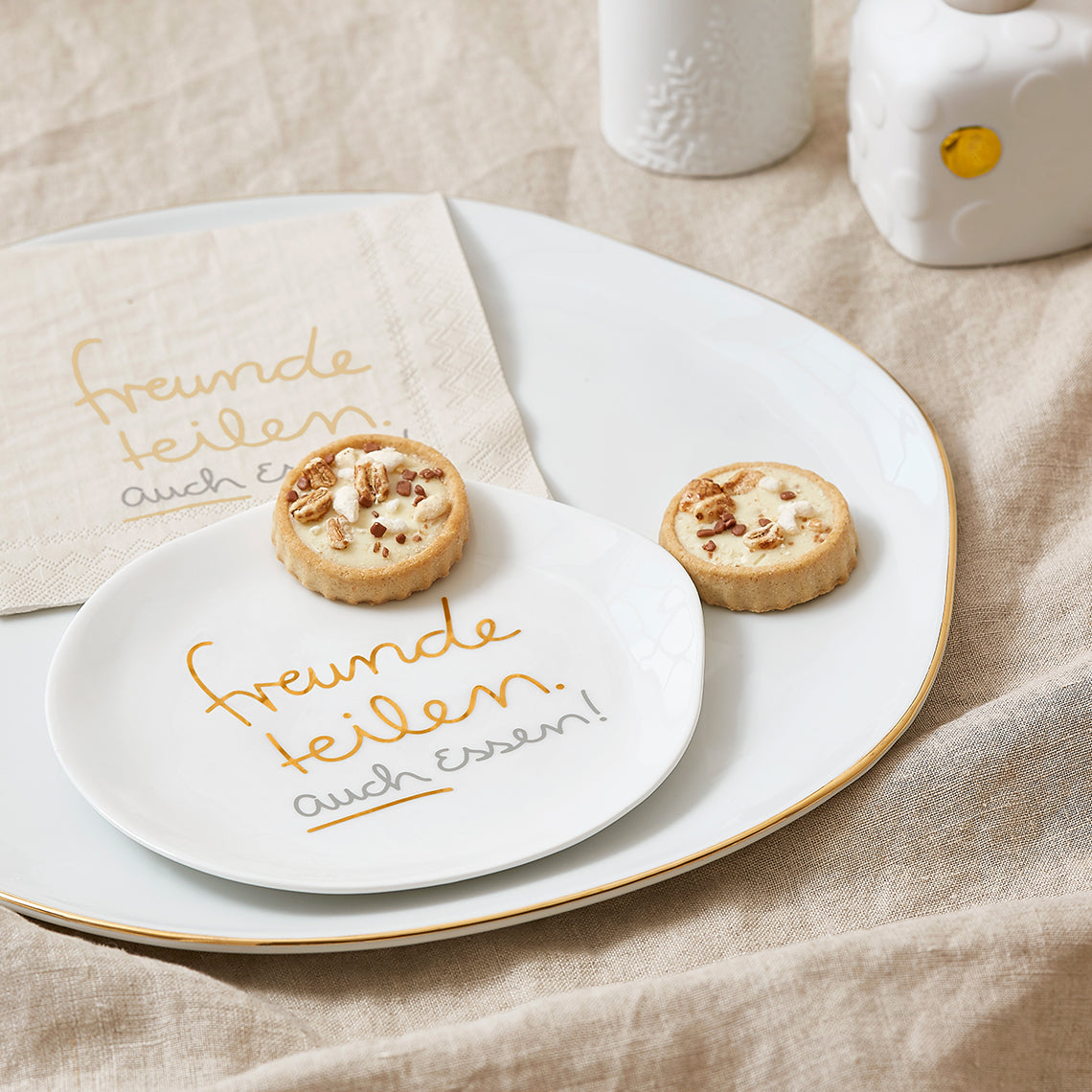 Mix & Match Teller klein "Freunde teilen" - Räder