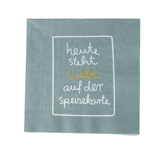 Lunchservietten Hochzeit "Heute steht Liebe..." - Räder
