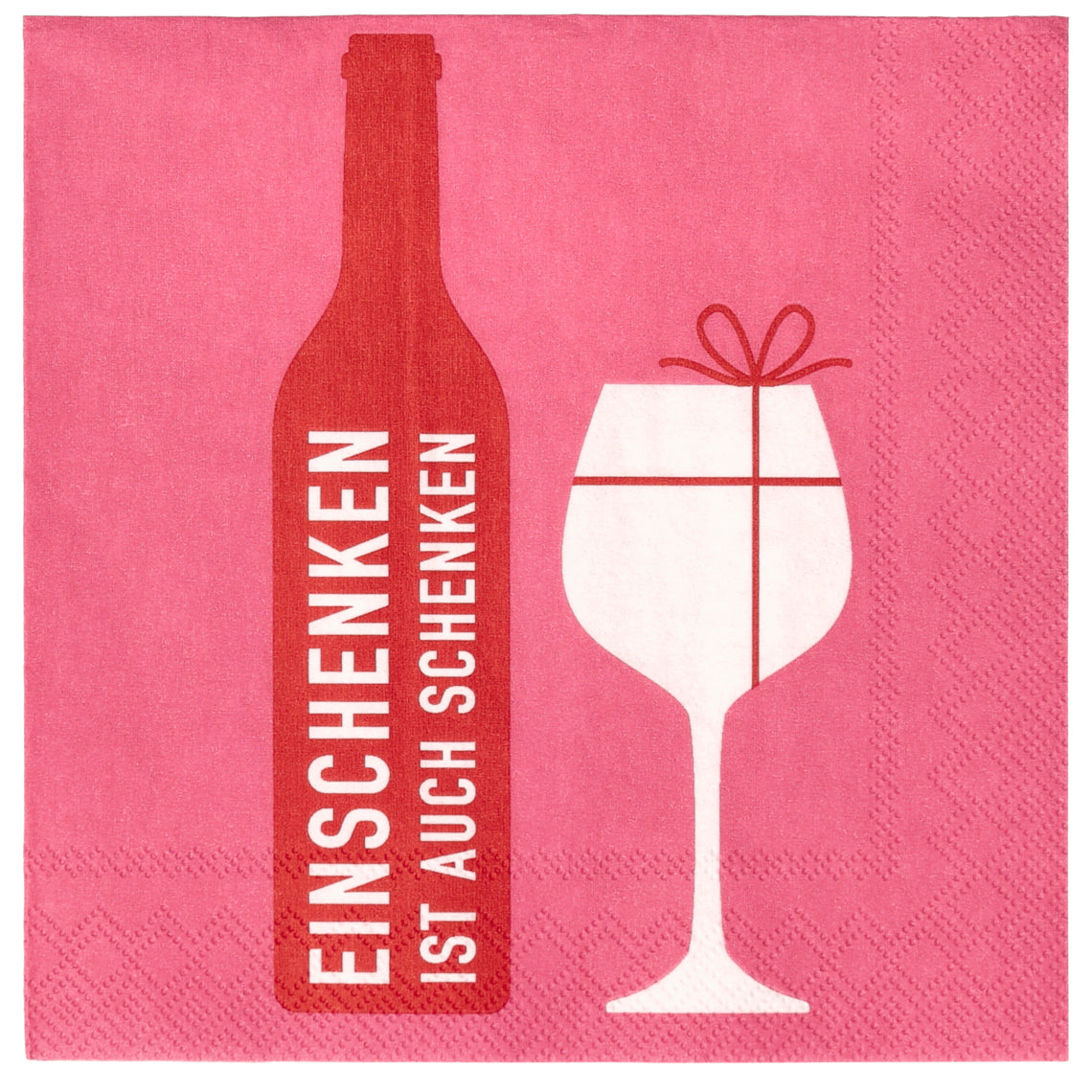 Cocktailserviette "Einschenken..." - Räder
