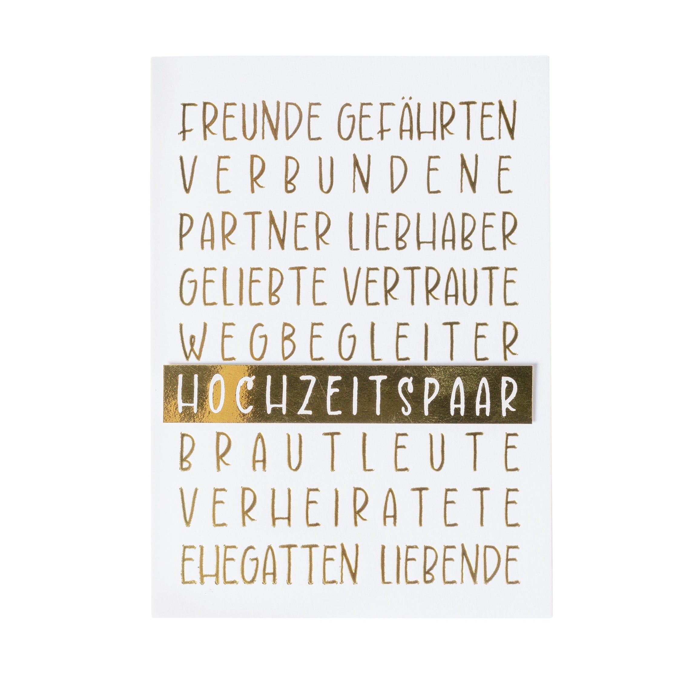 Karte "Hochzeitspaar" - Räder