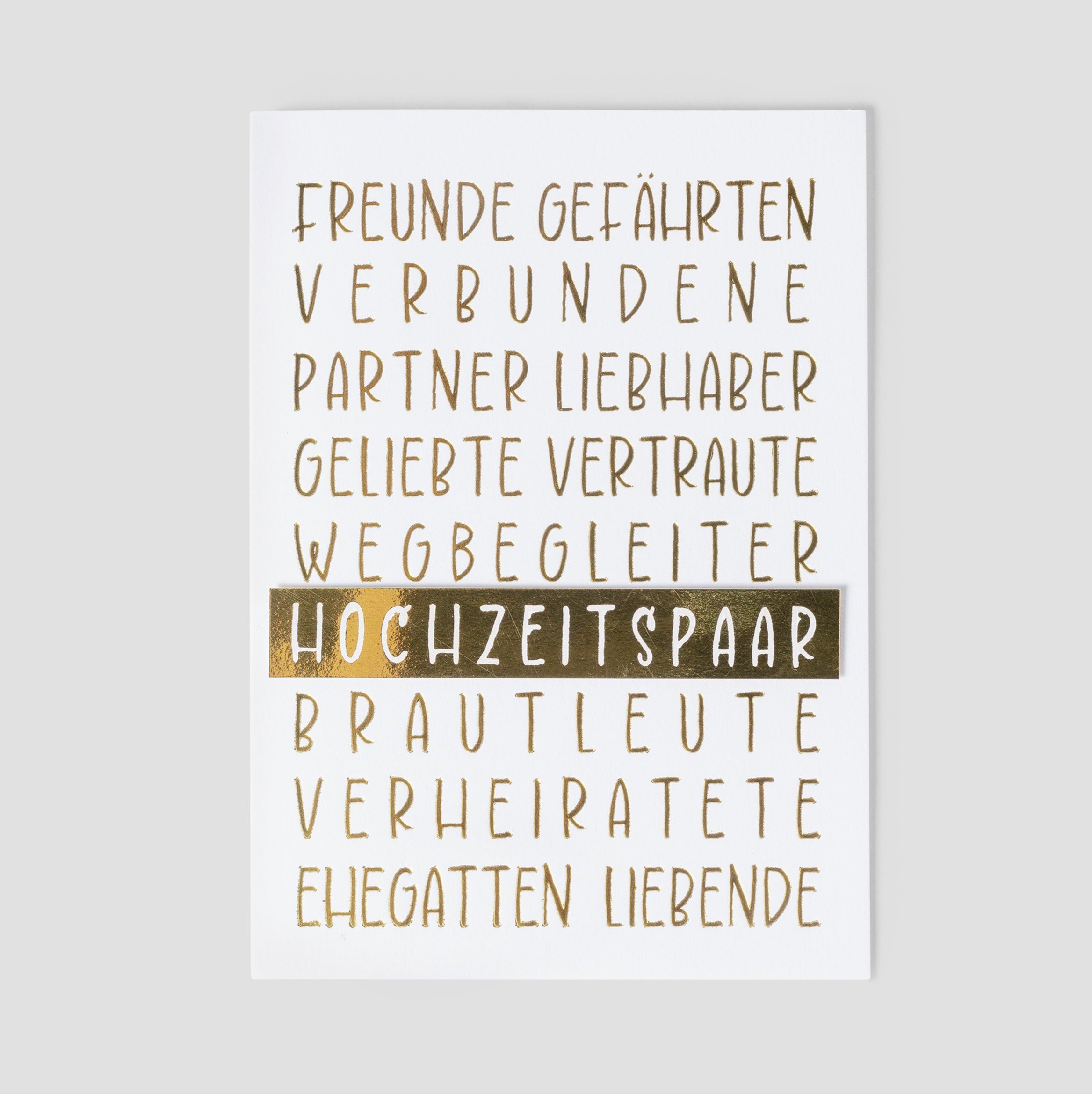 Karte "Hochzeitspaar" - Räder
