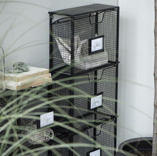 Zeitschriftenhalter für Wand mit 2 Fächern - Ib Laursen