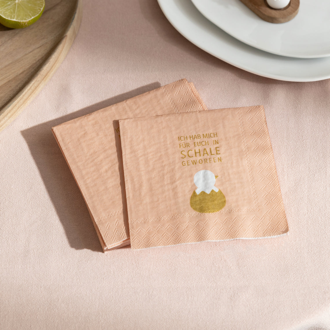 Ostern Cocktailserviette "In Schale geworfen" - Räder