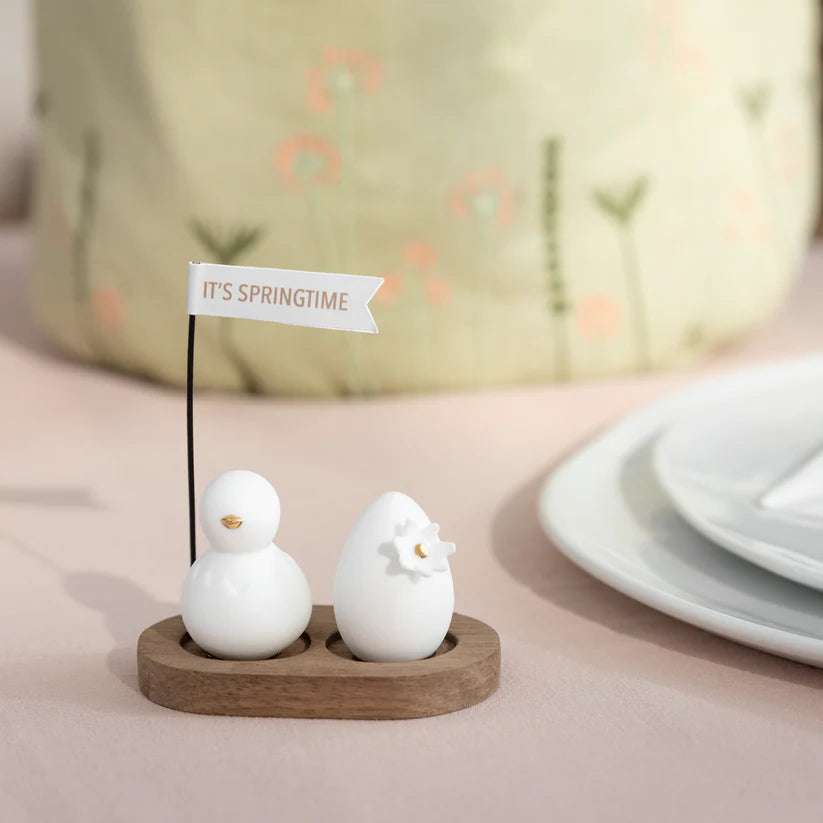 Frühlingsgruß mit Osterserviette - Räder