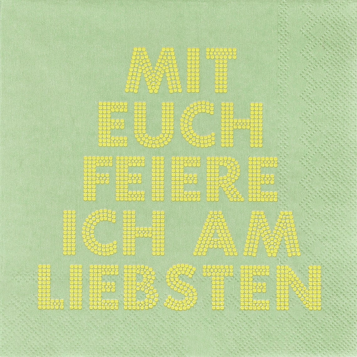 Lunchservietten "Mit Euch feiere ich am liebsten" - Räder