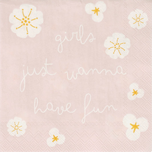 Cocktailservietten "Girls just wanna have fun" - Räder