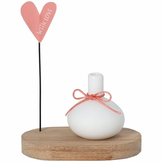 Geburtstagsgruß Minivase "With Love" - Räder
