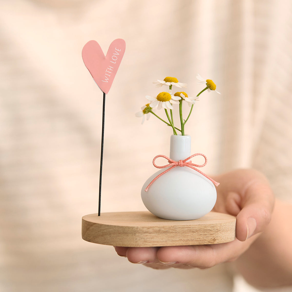 Geburtstagsgruß Minivase "With Love" - Räder