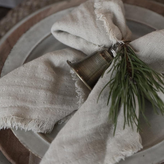 Stoffserviette doppelt gewebt sand - Ib Laursen