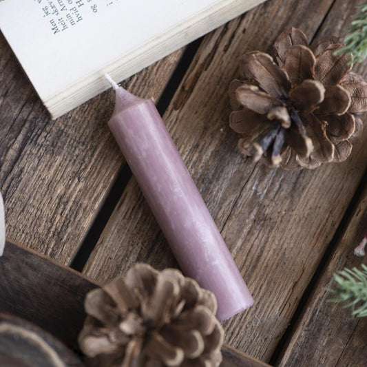 Stabkerze altrosa rustikal 5er Set - Ib Laursen