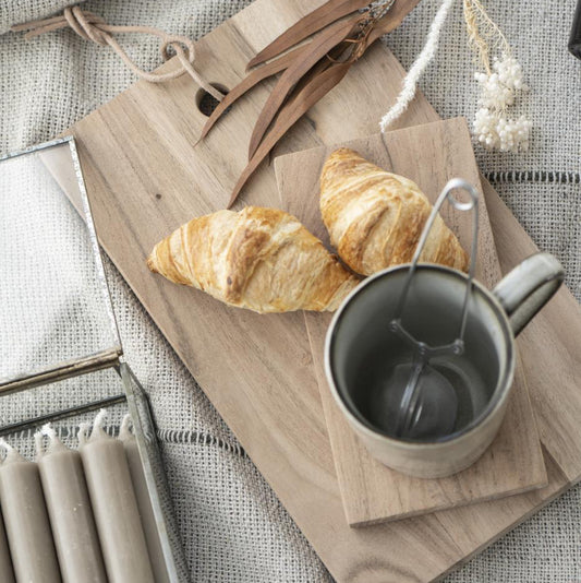 Servierbrett mit Getränkehalter Akazienholz - Ib Laursen