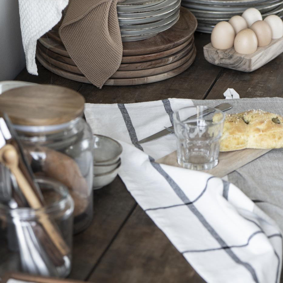 Servierbrett mit Getränkehalter Akazienholz - Ib Laursen