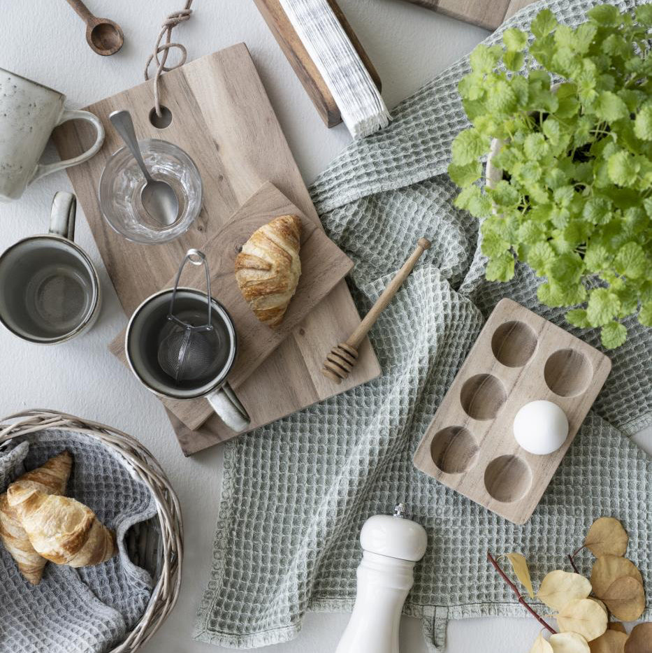 Servierbrett mit Getränkehalter Akazienholz - Ib Laursen