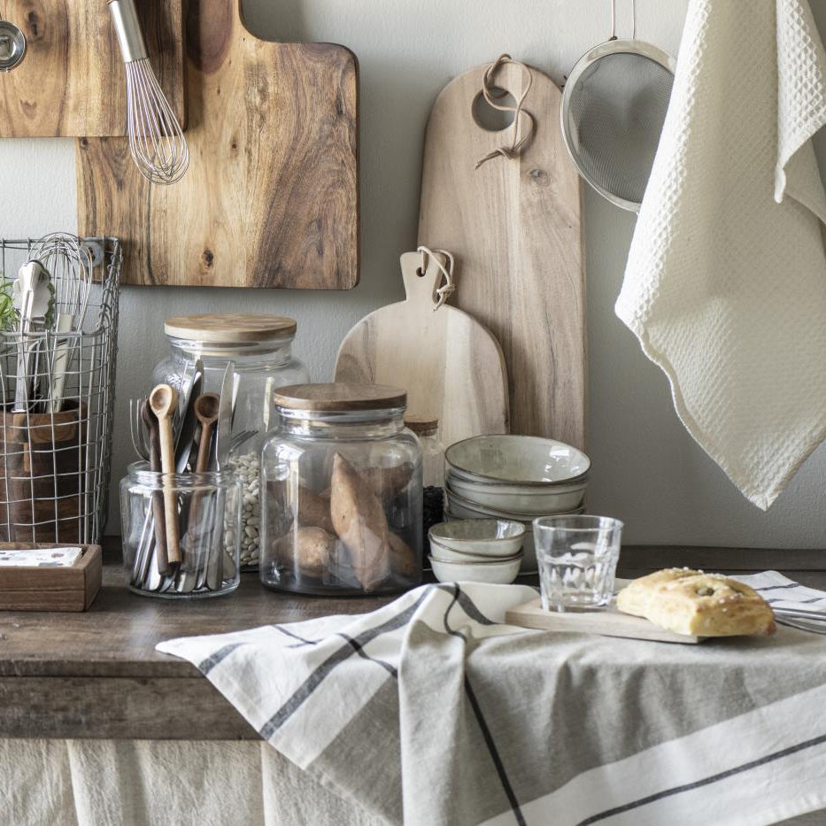 Servierbrett mit Getränkehalter Akazienholz - Ib Laursen