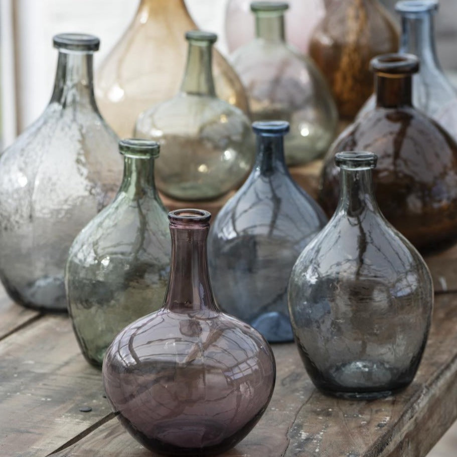 Glasballon grünes Glas mundgeblasen - Ib Laursen