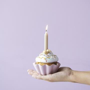 Dünne Kerzen 10 Stück malva - Ib Laursen