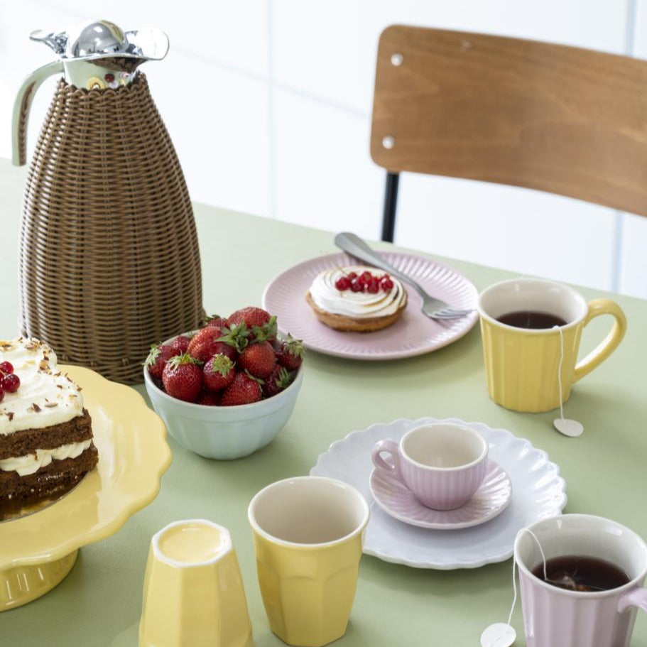 Thermoskanne braun Polyrattangeflecht - Ib Laursen