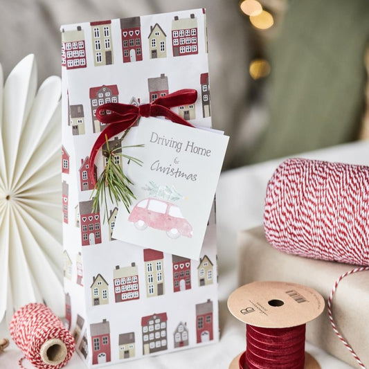 Buntfalttüte Weihnachtsstadt 3 Stück - Ib Laursen