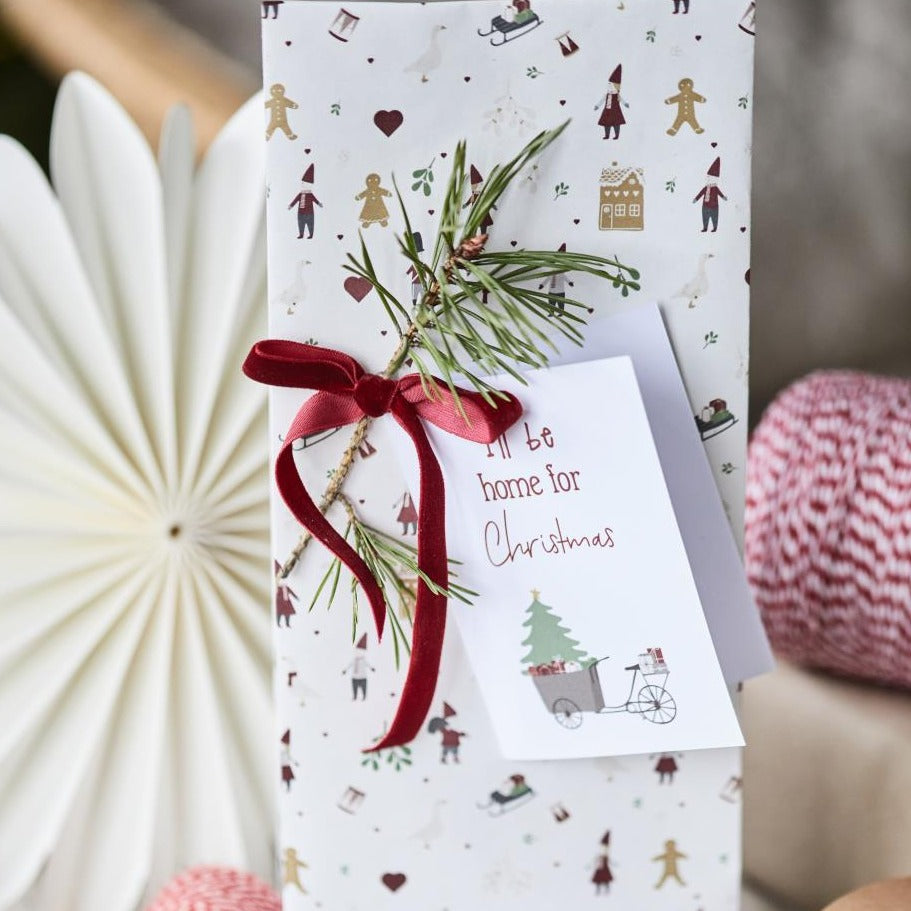 Buntfalttüte Weihnachtsstadt 5 Stück - Ib Laursen