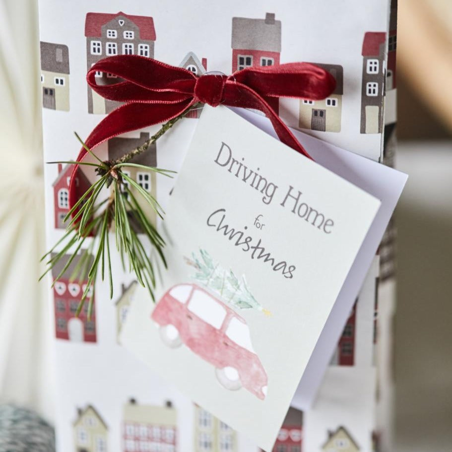 Buntfalttüte Weihnachtsstadt 5 Stück - Ib Laursen