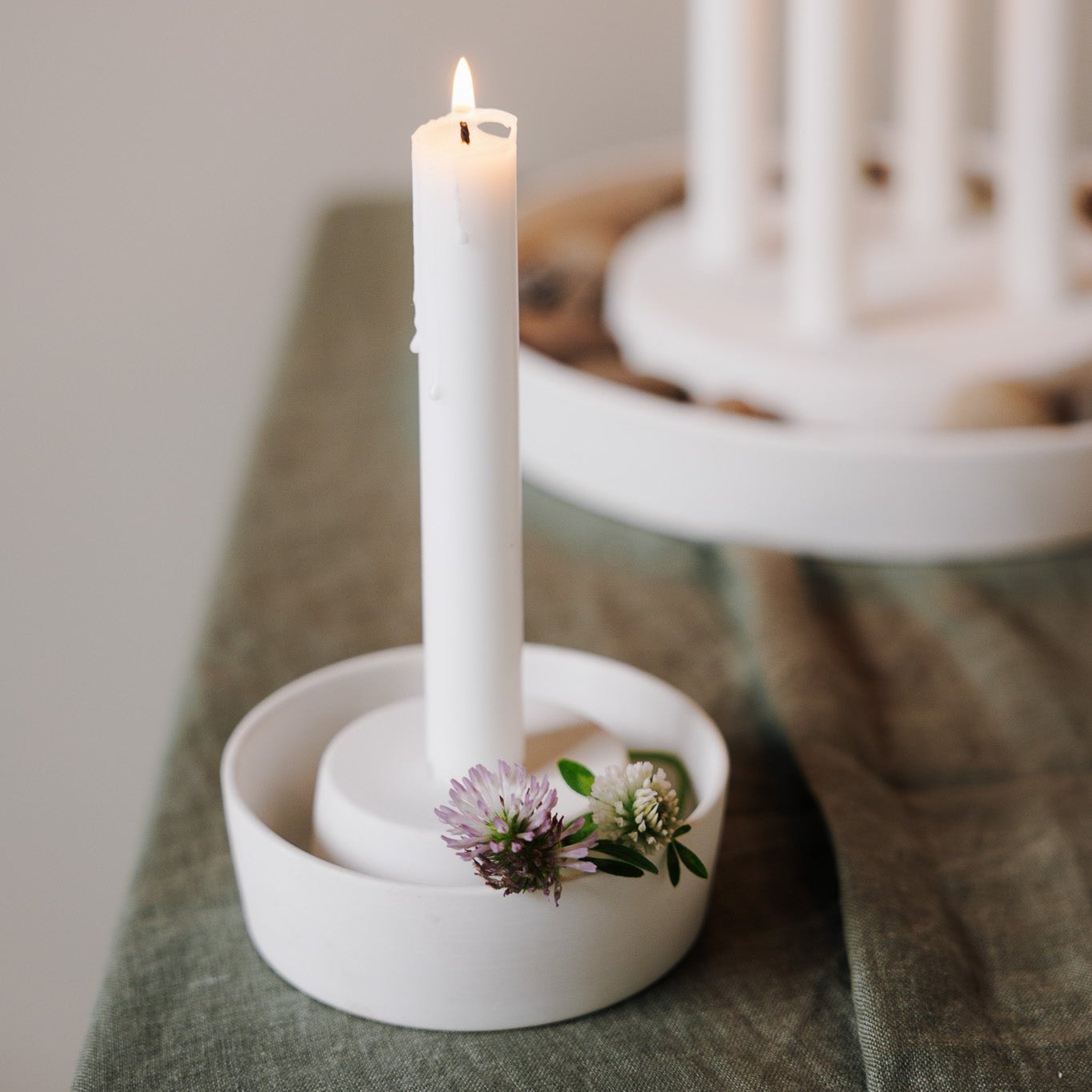 Kerzenhalter Valltorp weiß - Storefactory