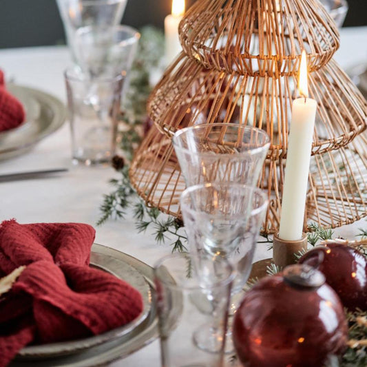 Stoffserviette doppelt gewebt rot - Ib Laursen