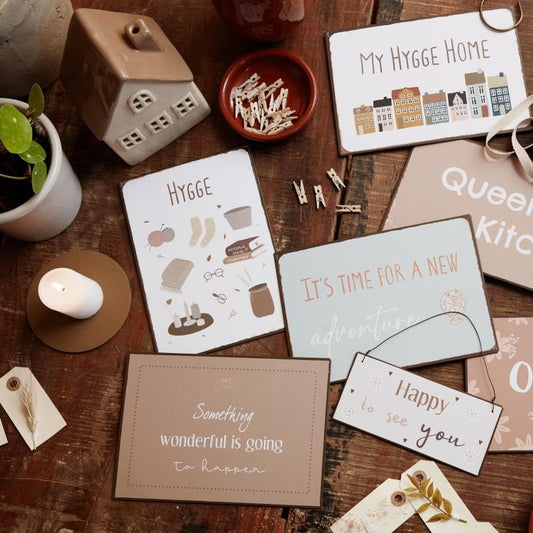 Metallschild "Hygge" - Ib Laursen