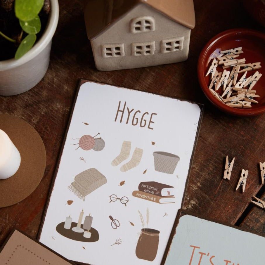 Metallschild "Hygge" - Ib Laursen