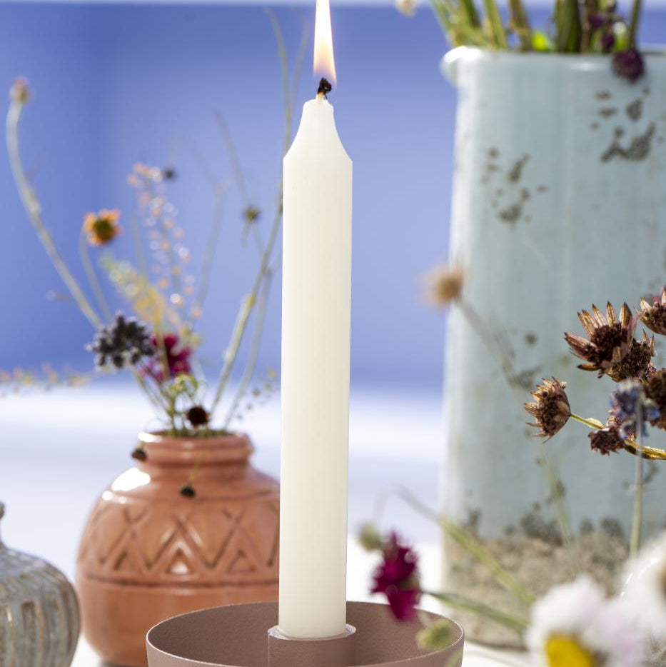 Stabkerze elfenbein rustikal Ø:2,2 - Ib Laursen