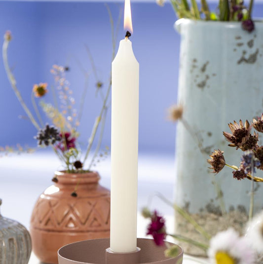 Stabkerze elfenbein rustikal Ø:2,2 - Ib Laursen