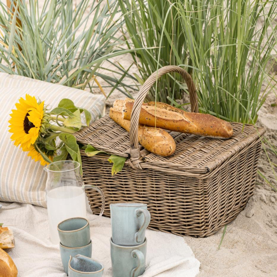 Picknickkorb mit Deckel und Querhenkel - Ib Laursen