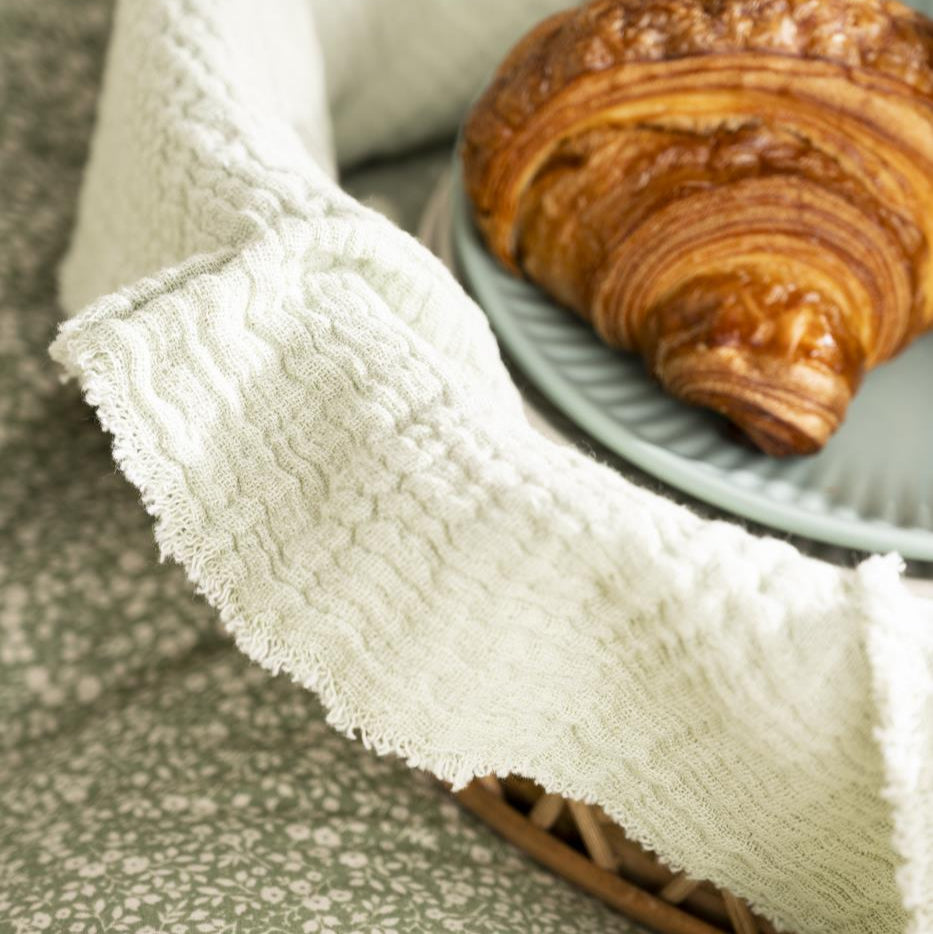 Stoffserviette doppelt gewebt hellgrün - Ib Laursen