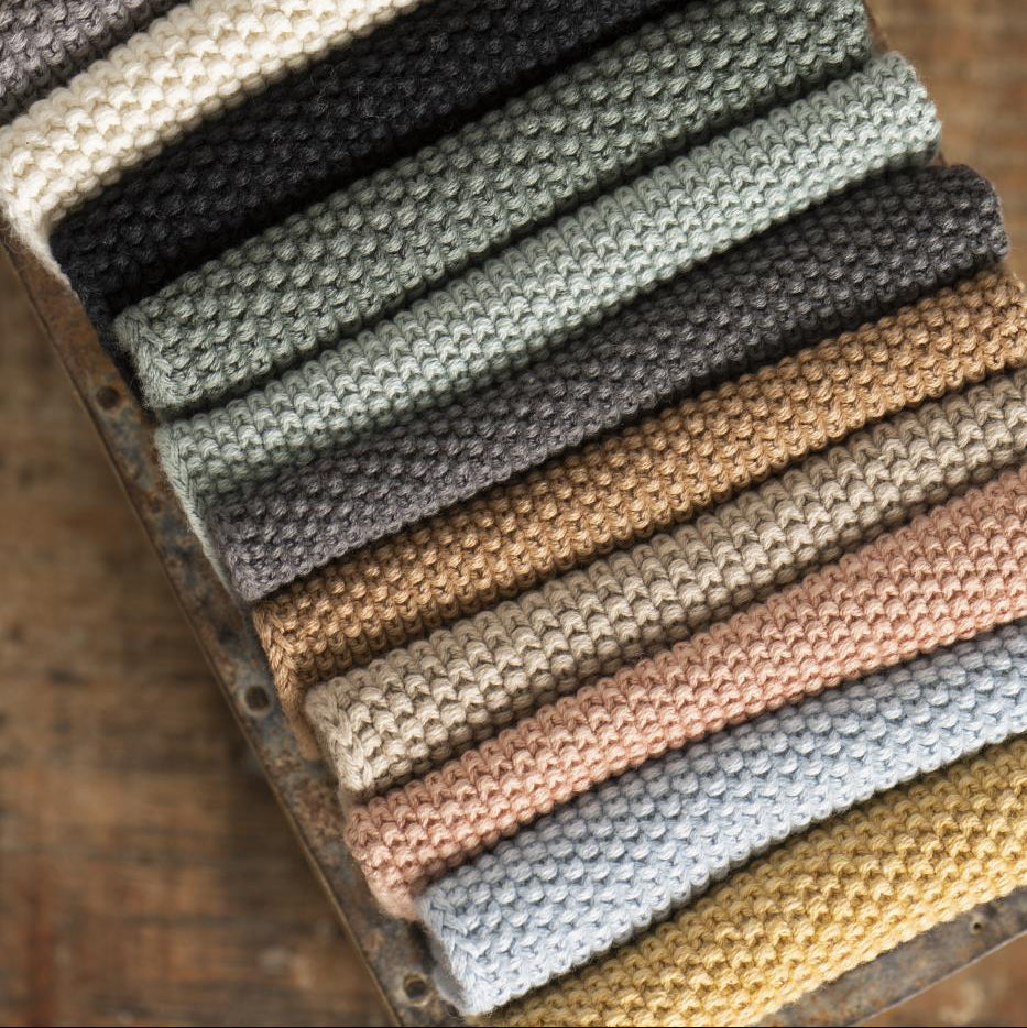 Spüllappen Mynte Wheat Straw gestrickt 2 Stk - Ib Laursen