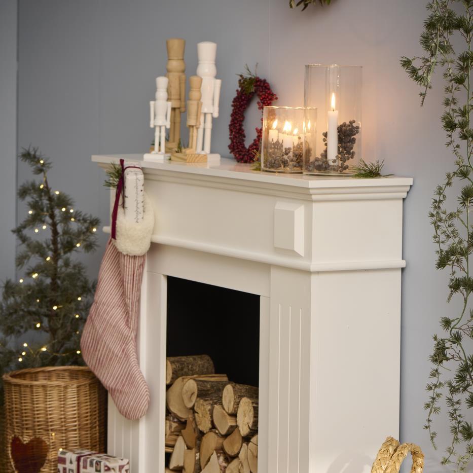 Figur Nussknacker Set natur & weiß klein - Ib Laursen