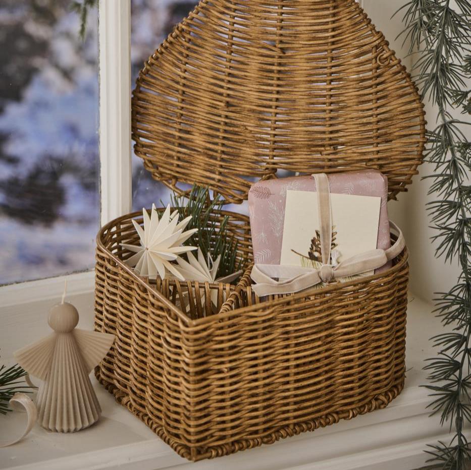 Herzkorb mit 4 Fächern Cane - Ib Laursen