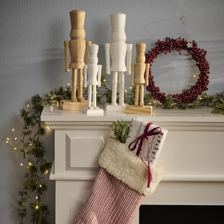 Figur Nussknacker Set natur & weiß klein - Ib Laursen