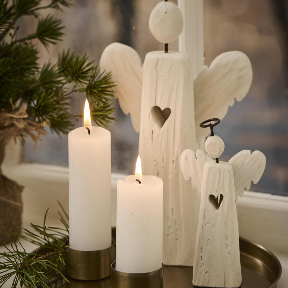 Engel stehend Lucia weiß klein - Ib Laursen