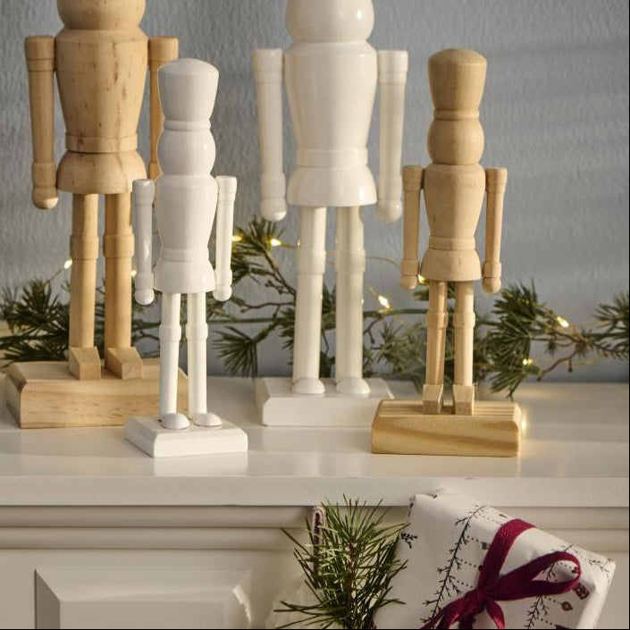 Figur Nussknacker Set natur & weiß klein - Ib Laursen