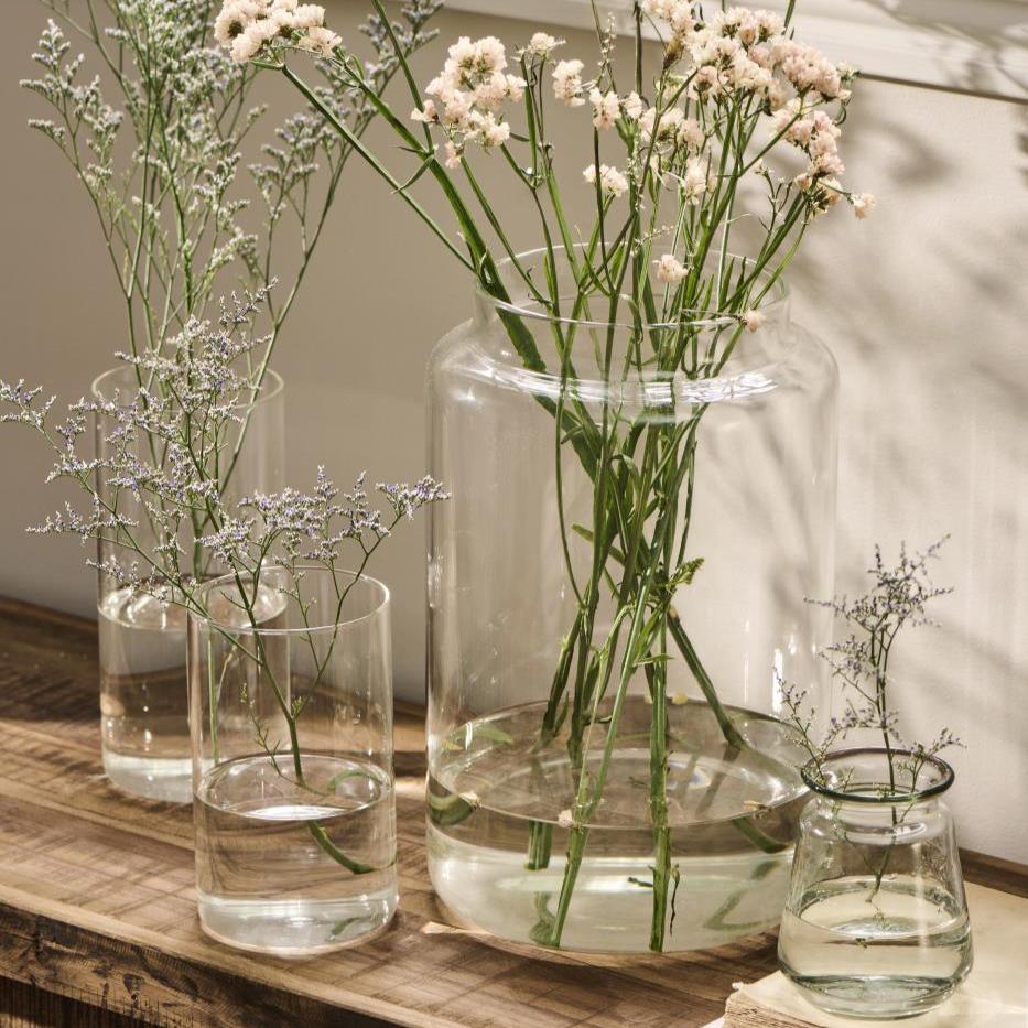 Glasvase zylindrisch Florum mittel - Ib Laursen