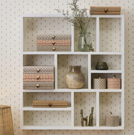 UNIKA Wandregal mit verschiedenen Fächern - Ib Laursen