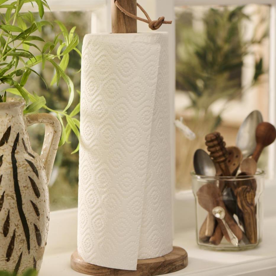 Küchenrollenhalter mit Lederschnur - Ib Laursen