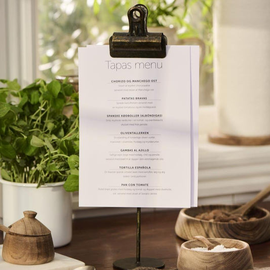 Kartenhalter mit Clips schwarz/goldener Look Brooklyn - Ib Laursen