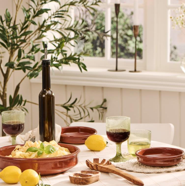 Weinglas Vercelli grün mit Bläschen 2 Stück - Ib Laursen