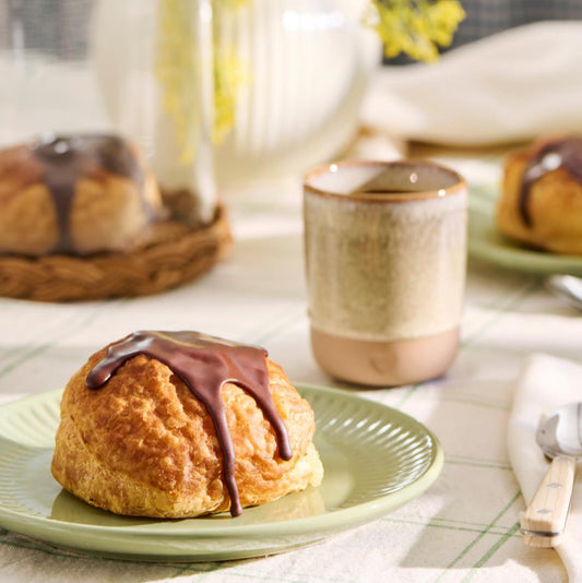 Becher natur Heart mattbrauner Ton - Ib Laursen