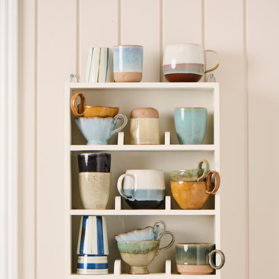 Becher natur Heart mattbrauner Ton - Ib Laursen