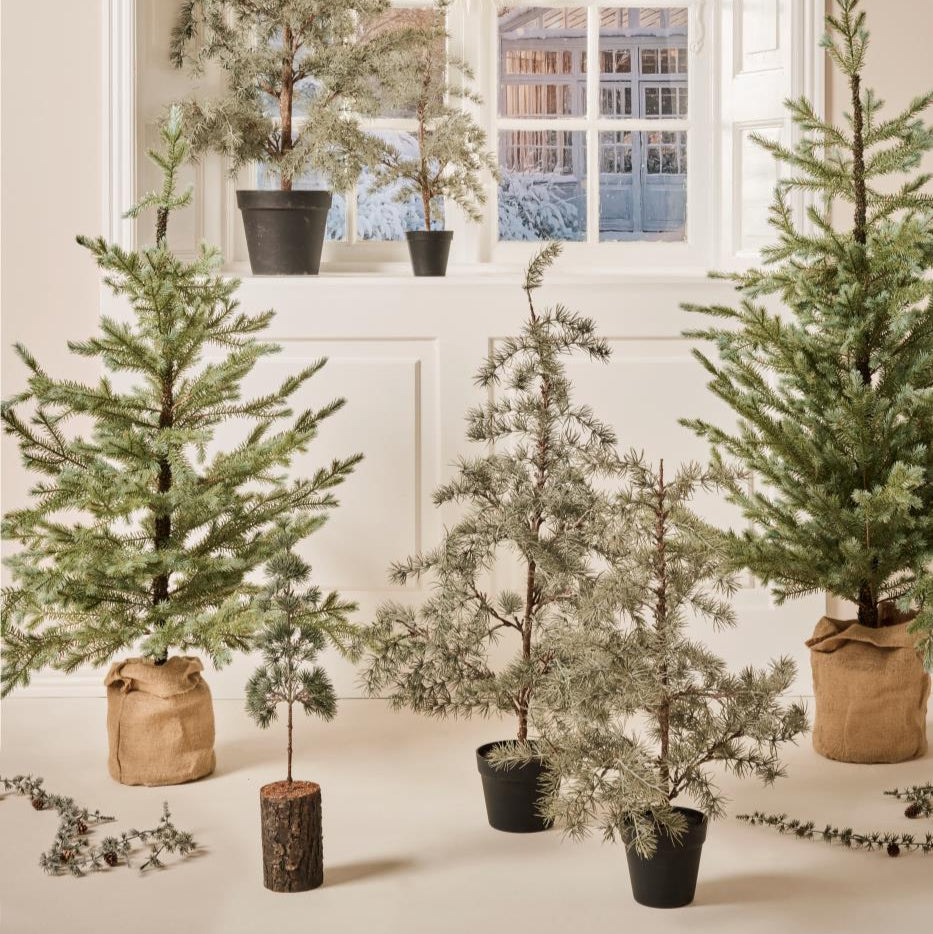 Zedernbaum künstlich mit Plastiktopf klein - Ib Laursen