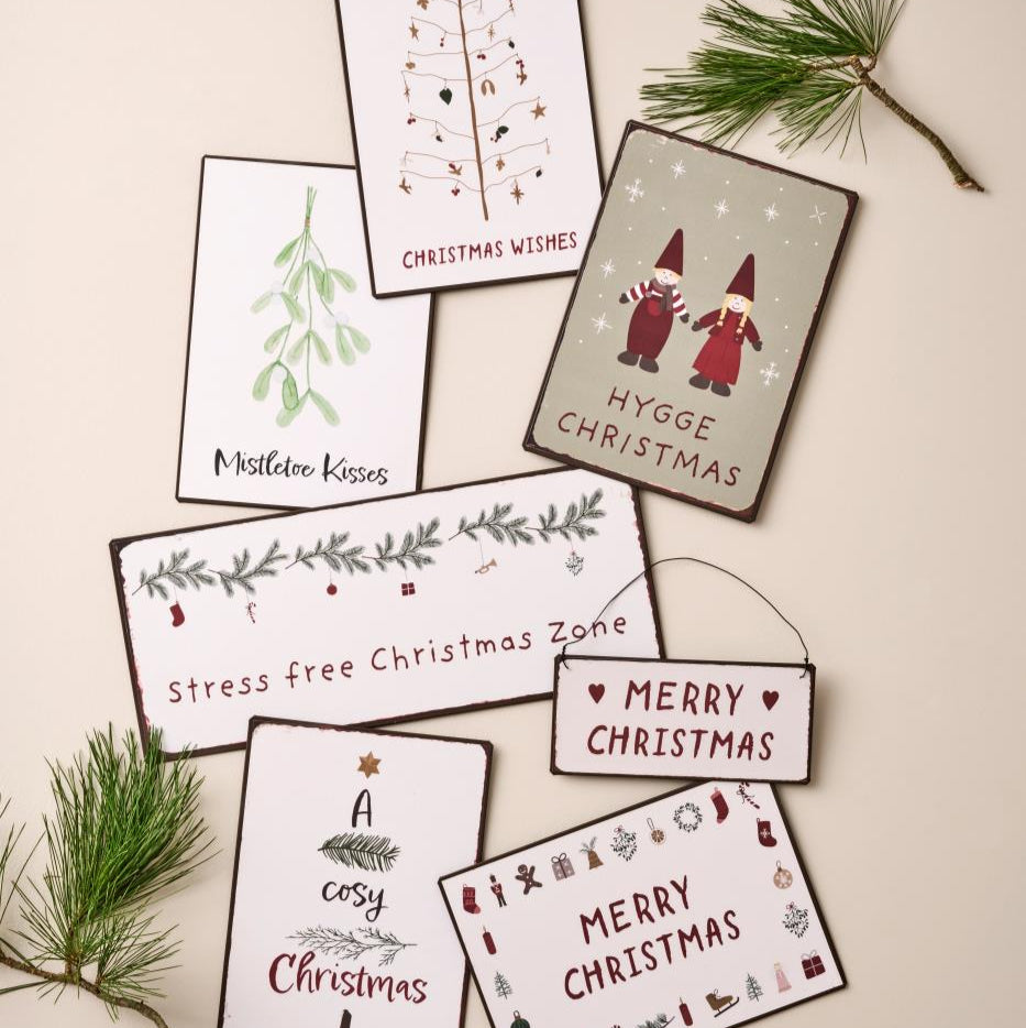 Metallschild "Hygge Christmas" - Ib Laursen