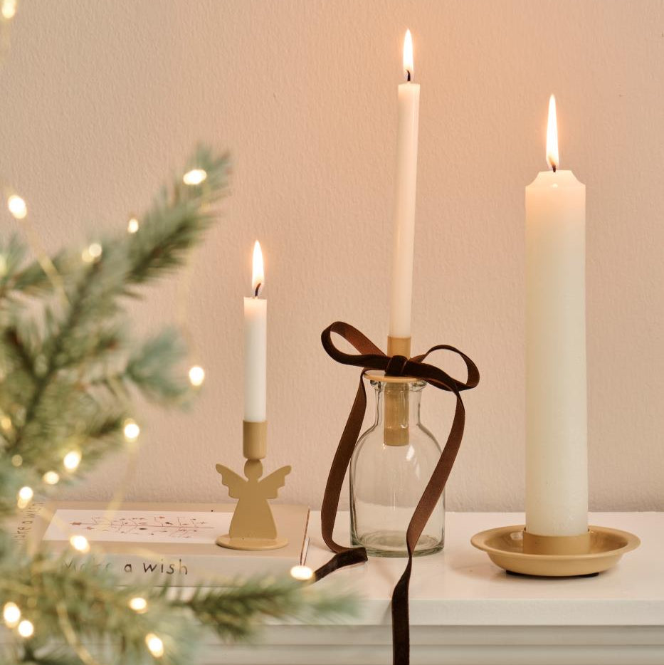 Rustikale Kerze XXL weiß - Ib Laursen