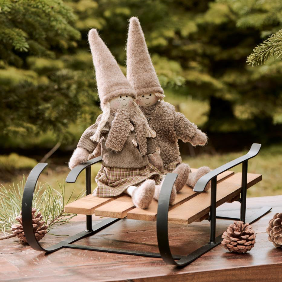 Dekoschlitten mit Holzsitz - Ib Laursen
