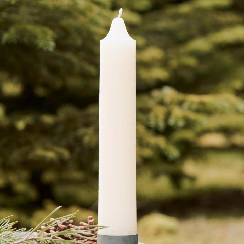 Rustikale Kerze XXL weiß - Ib Laursen